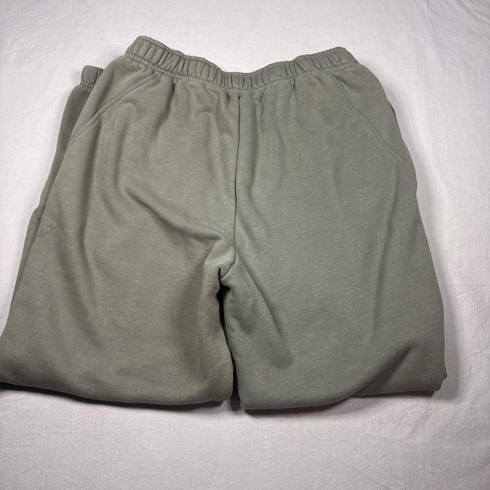 FLX Womens Olive Green Fleece Jogger Sweatpants High Waisted Size Medium - Picture 2 of 7